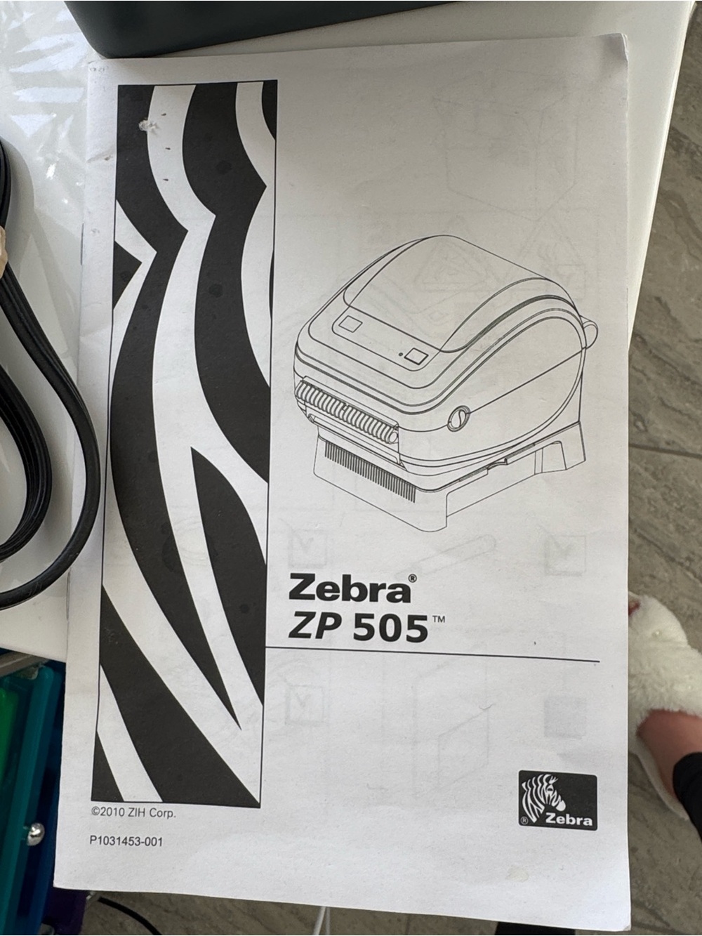 Zebra ZP 505 Thermal Label Printer - Dark Gray/Black - Picture 3 of 5